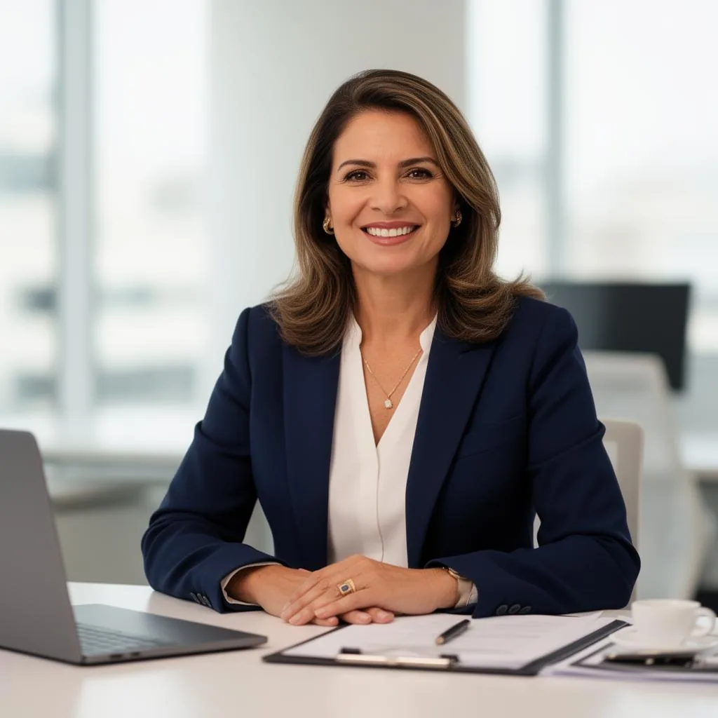 Consultora da Physalis Consórcios em atendimento